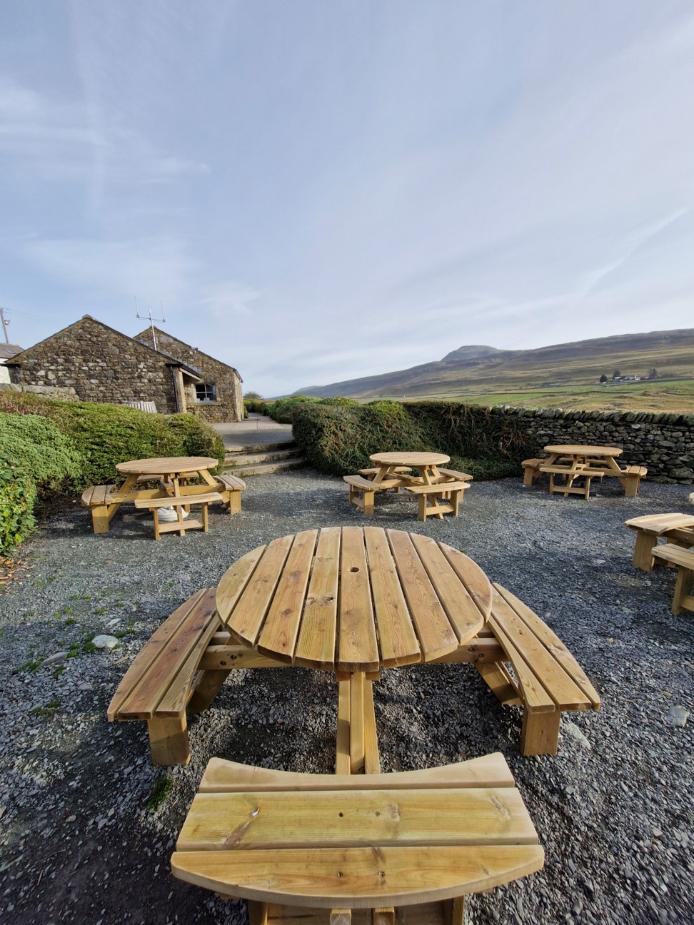 Picnic Tables at Falls Park